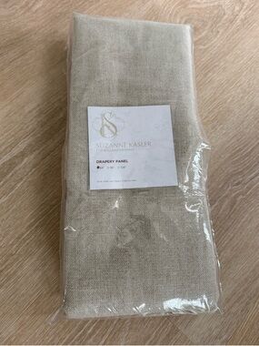 Suzanne Kasler for Ballard Designs 50x84” Drapery Panel Linen Flax 13oz SK Sig.